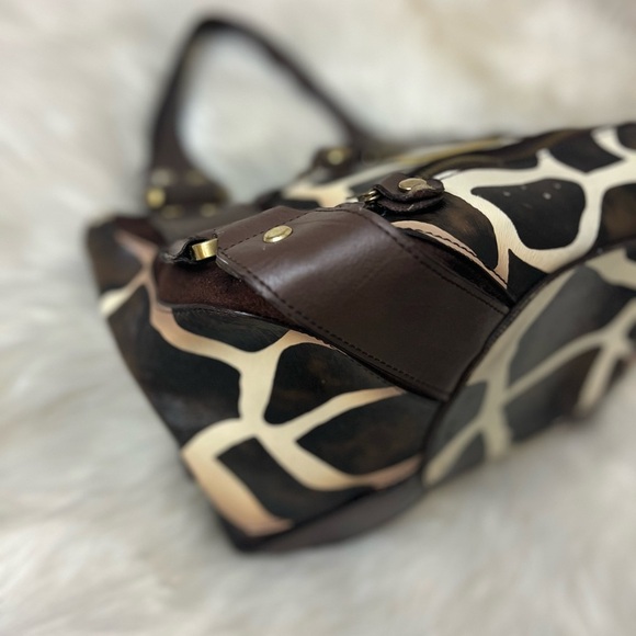 Vintage Jimmy Choo Giraffe Print Shoulder Bag - Picture 2 of 14